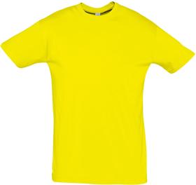 Футболка унисекс Regent 150, желтая (лимонная) (P1376.88)
