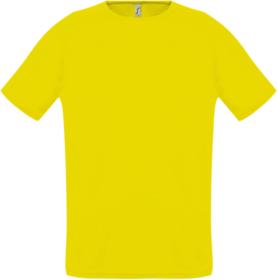 Футболка унисекс Sporty 140, лимонно-желтая (P11939302)