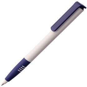 Ручка шариковая Senator Super Soft, белая с синим (P1204.64)