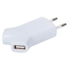 Сетевое зарядное устройство Uniscend Double USB, белое (P1207.68)