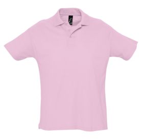 Рубашка поло мужская Summer 170, розовая (P1379.15)