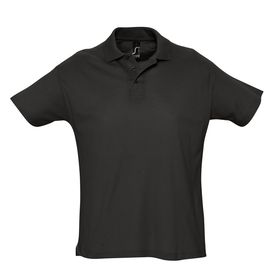 Рубашка поло мужская Summer 170, черная (P1379.30)