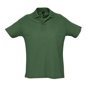 Рубашка поло мужская Summer 170, темно-зеленая (P1379.90)