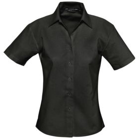 Рубашка женская с коротким рукавом Elite, черная (P16030312)