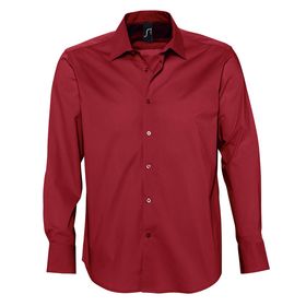 Рубашка мужская с длинным рукавом Brighton, красная (P17000159)