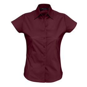 Рубашка женская с коротким рукавом Excess, бордовая (P17020164)