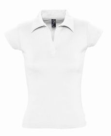 Рубашка поло женская без пуговиц Pretty 220, белая (P1835.60)