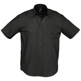 Рубашка мужская с коротким рукавом Brisbane, черная (P1837.30)