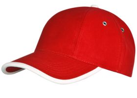 Бейсболка Unit Trendy, красная с белым (P1849.50)