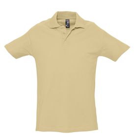 Рубашка поло мужская Spring 210, бежевая (P1898.10)