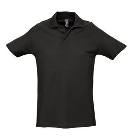 Рубашка поло мужская Spring 210, черная (P1898.30)