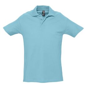 Рубашка поло мужская Spring 210, бирюзовая (P1898.42)