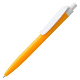 Ручка шариковая Prodir QS01 PMP-P, оранжевая с белым (P1900.26)