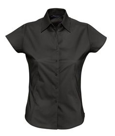 Рубашка женская с коротким рукавом Excess, черная (P2511.30)