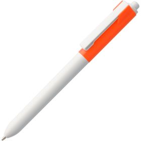 Ручка шариковая Hint Special, белая с оранжевым (P3318.62)