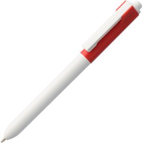Ручка шариковая Hint Special, белая с красным (P3318.65)