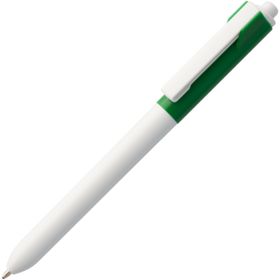 Ручка шариковая Hint Special, белая с зеленым (P3318.69)
