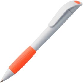 Ручка шариковая Grip, белая с оранжевым (P3321.62)