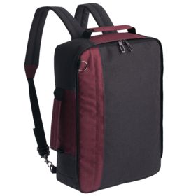 Рюкзак для ноутбука 2 в 1 twoFold, серый с бордовым (P3324.15)