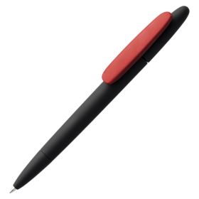 Ручка шариковая Prodir DS5 TRR-P Soft Touch, черная с красным (P3389.35)