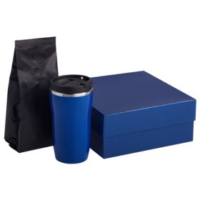 Набор Grain: термостакан и кофе, синий (P3395.40)