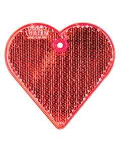 Пешеходный светоотражатель «Сердце», красный (P4701.50)