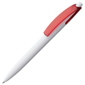 Ручка шариковая Bento, белая с красным (P4708.65)