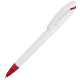 Ручка шариковая Beo Sport, белая с красным (P4784.65)