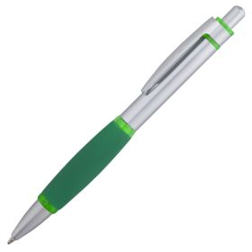 Ручка шариковая Boomer, с зелеными элементами (P523.19)