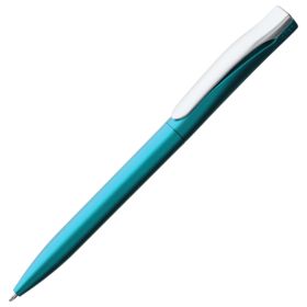 Ручка шариковая Pin Silver, голубой металлик (P5521.44)
