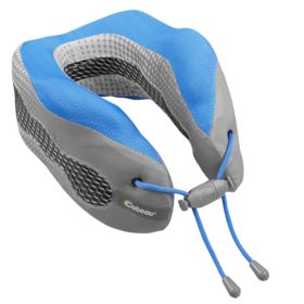 Подушка под шею для путешествий Cabeau Evolution Cool, серая с синим (P5774.14)