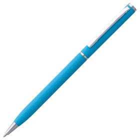 Ручка шариковая Hotel Chrome, ver.2, матовая голубая (P7078.44)