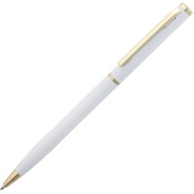 Ручка шариковая Hotel Gold, ver.2, глянцевая белая (P7079.60)