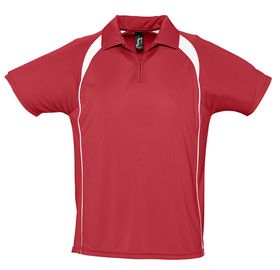 Спортивная рубашка поло Palladium 140 красная с белым (P6088.50)