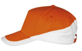 Бейсболка Booster, оранжевая с белым (P6537.26)