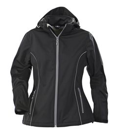 P6559.30 - Куртка софтшелл женская Hang Gliding, черная
