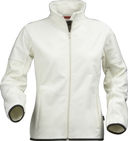 P6573.60 - Куртка флисовая женская Sarasota, белая с оттенком слоновой кости